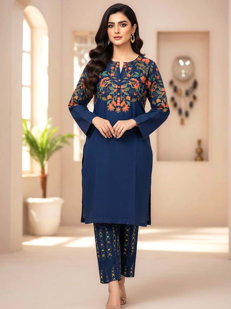 VIBE 2PC BLOCK PRINT - STITCHED