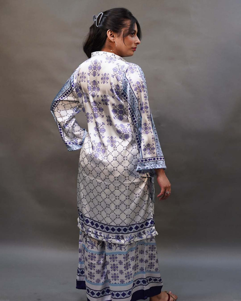 BLUE MAZE 2PC DIGITAL PRINT - STITCHED