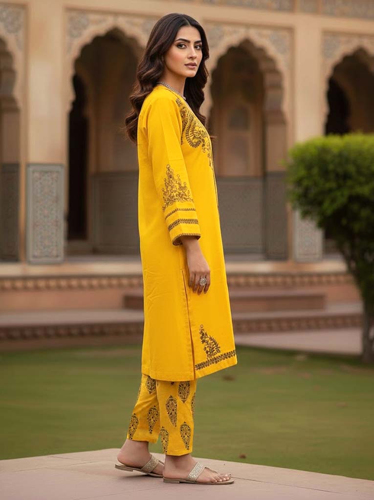 CHHAAP 2PC BLOCK PRINT - STITCHED