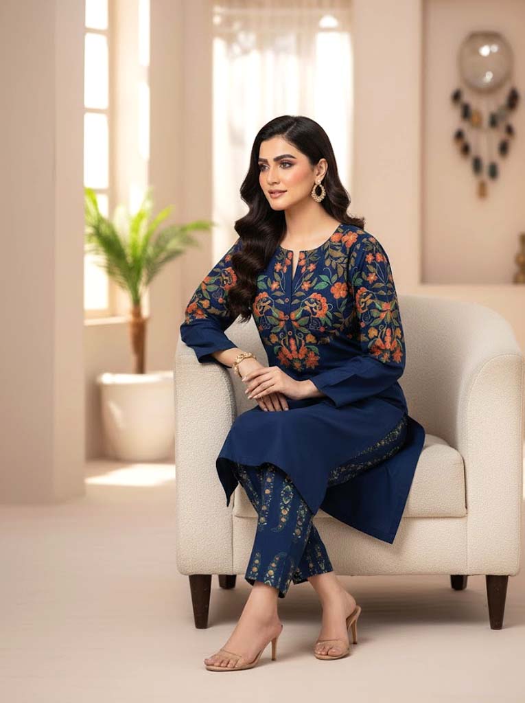 VIBE 2PC BLOCK PRINT - STITCHED