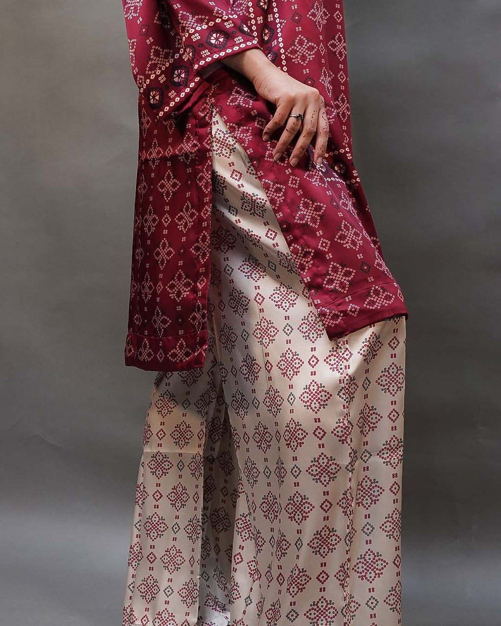 AJRAK 2PC DIGITAL PRINT - STITCHED