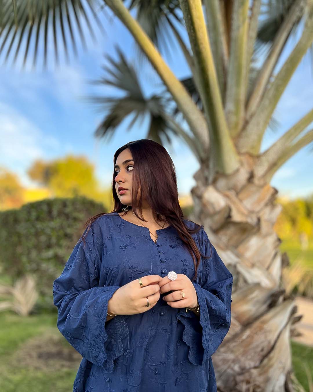 NAYAAB 2 PC EMBROIDERED - STITCHED