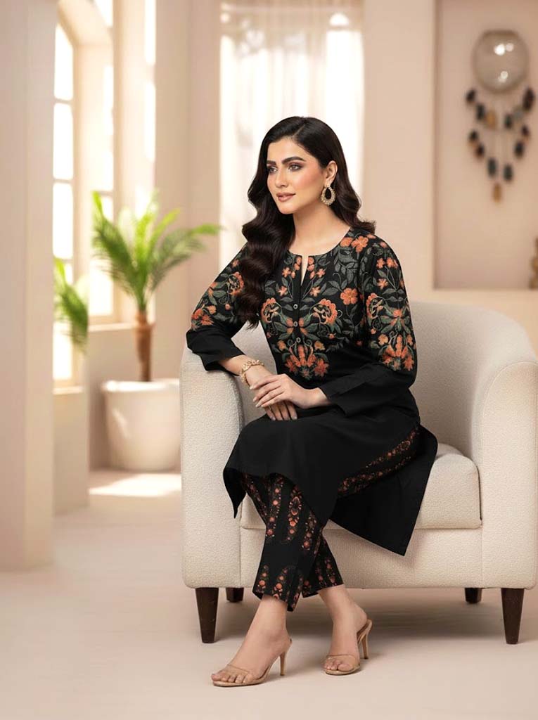 VIBE 2PC BLOCK PRINT - STITCHED