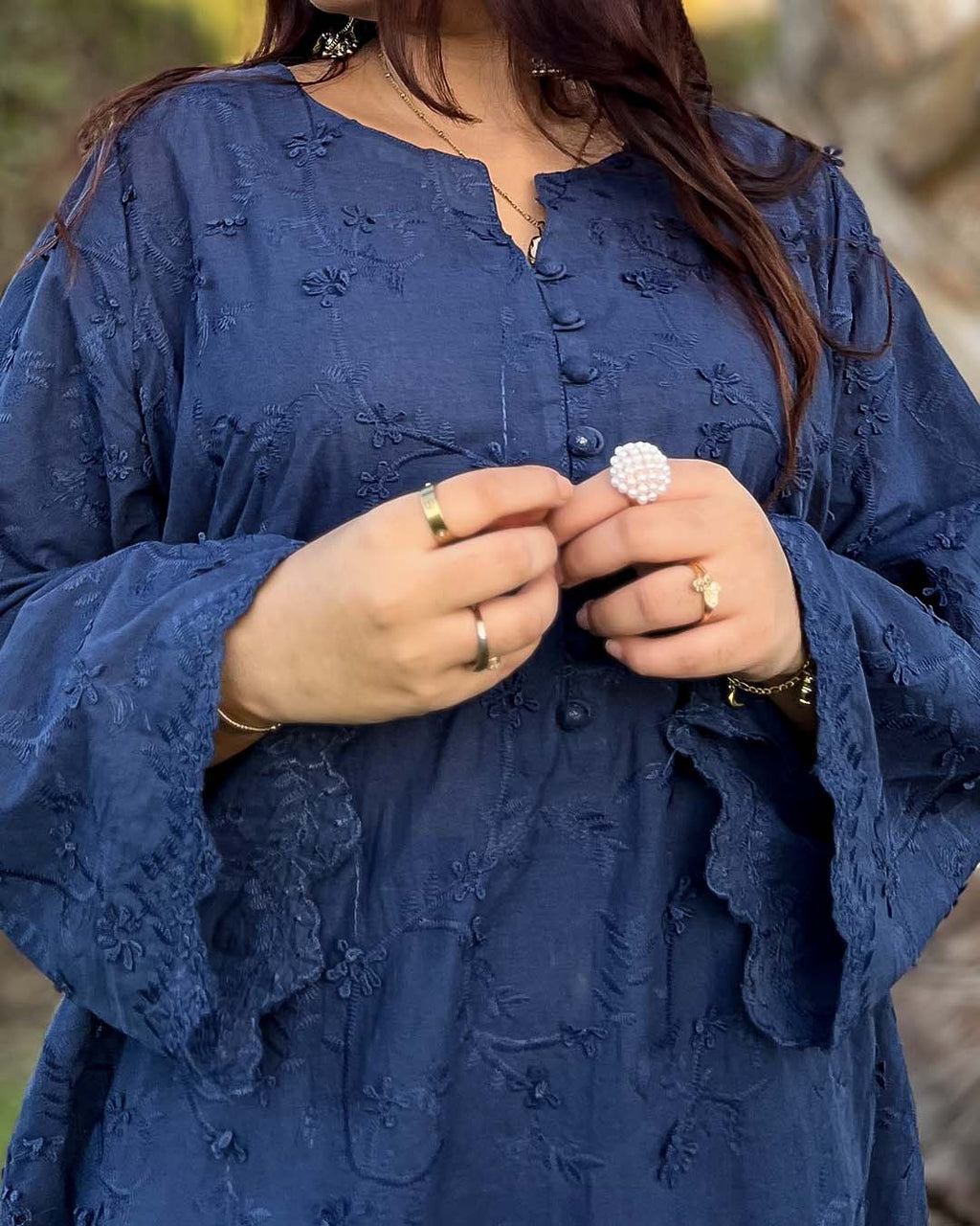 NAYAAB 2 PC EMBROIDERED - STITCHED