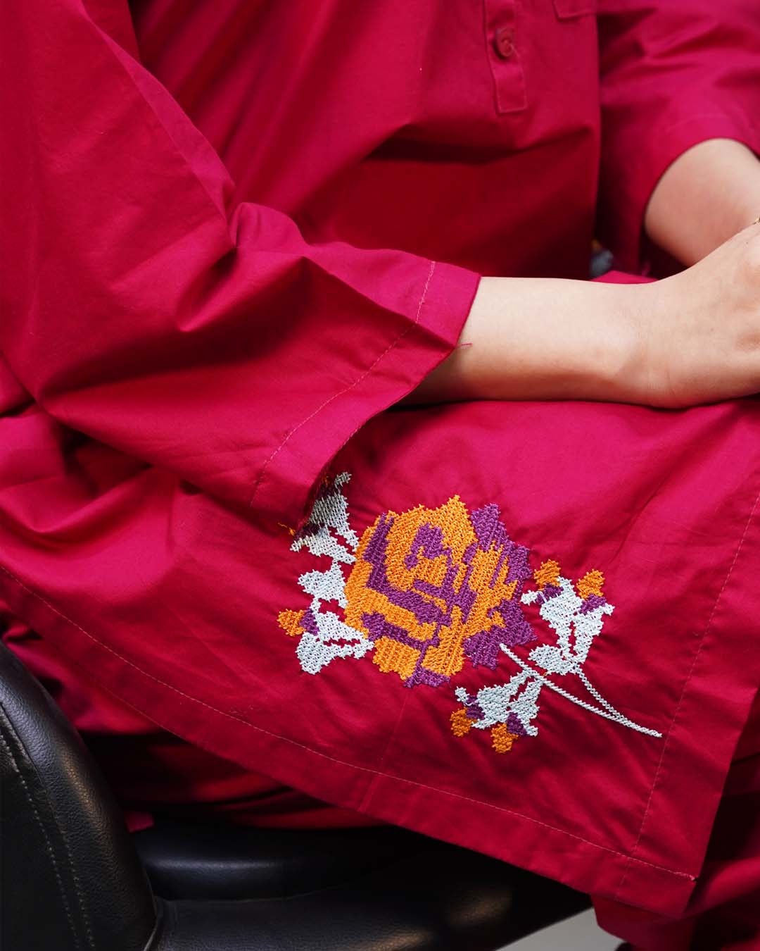 GULAB 2PC EMBROIDERED - STITCHED