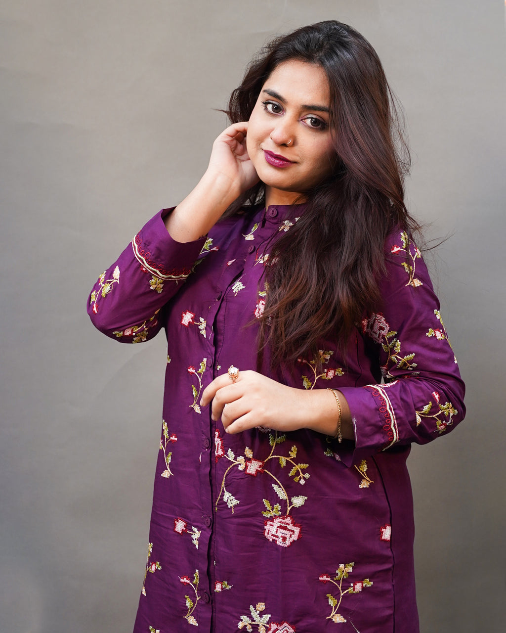 AUTUMN 2PC EMBROIDERED - STITCHED