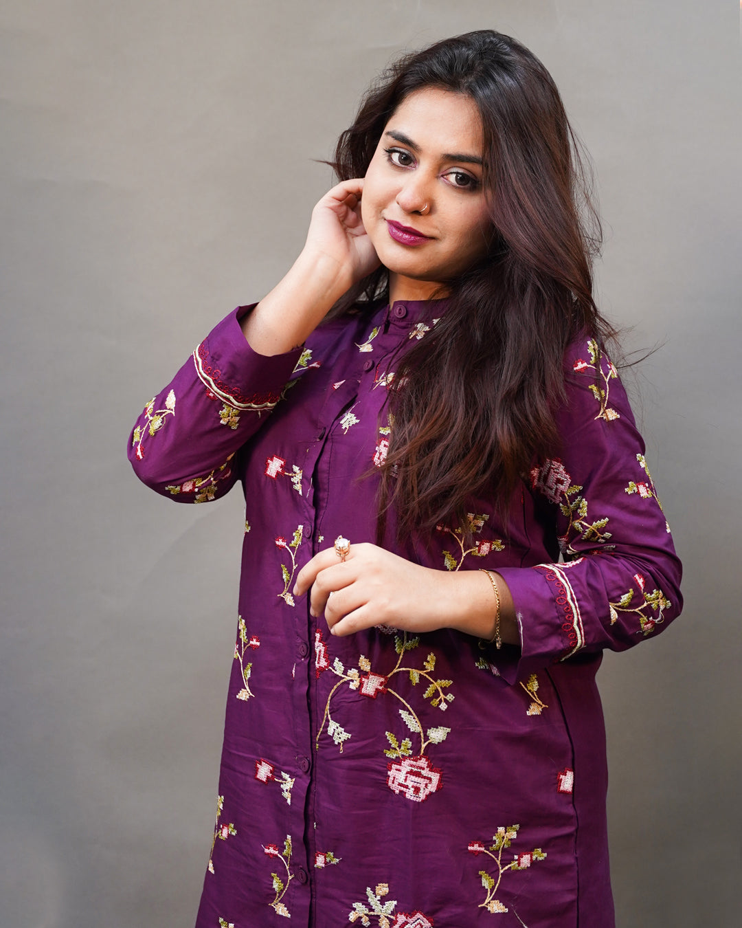 AUTUMN 2PC EMBROIDERED - STITCHED