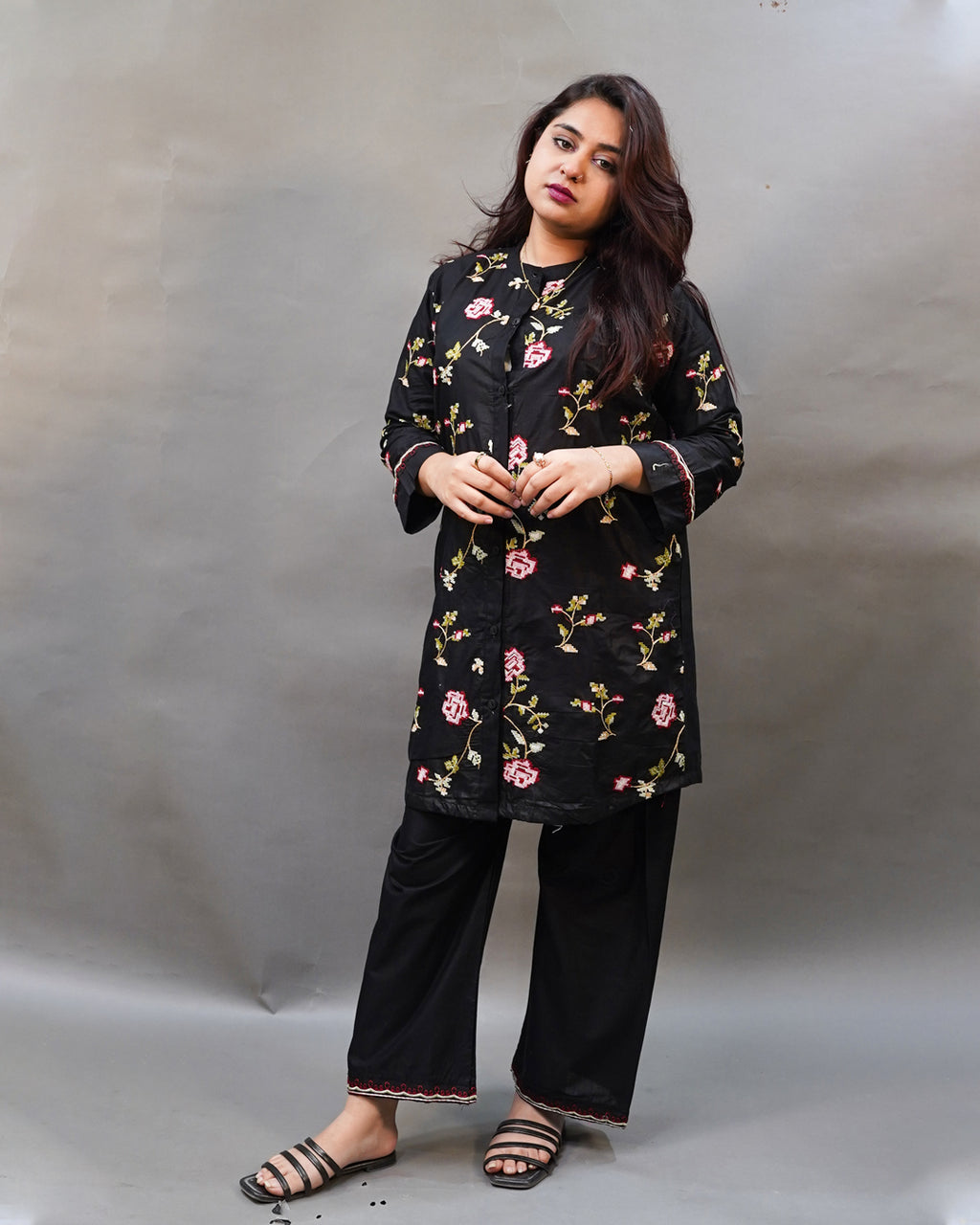 AUTUMN 2PC EMBROIDERED - STITCHED