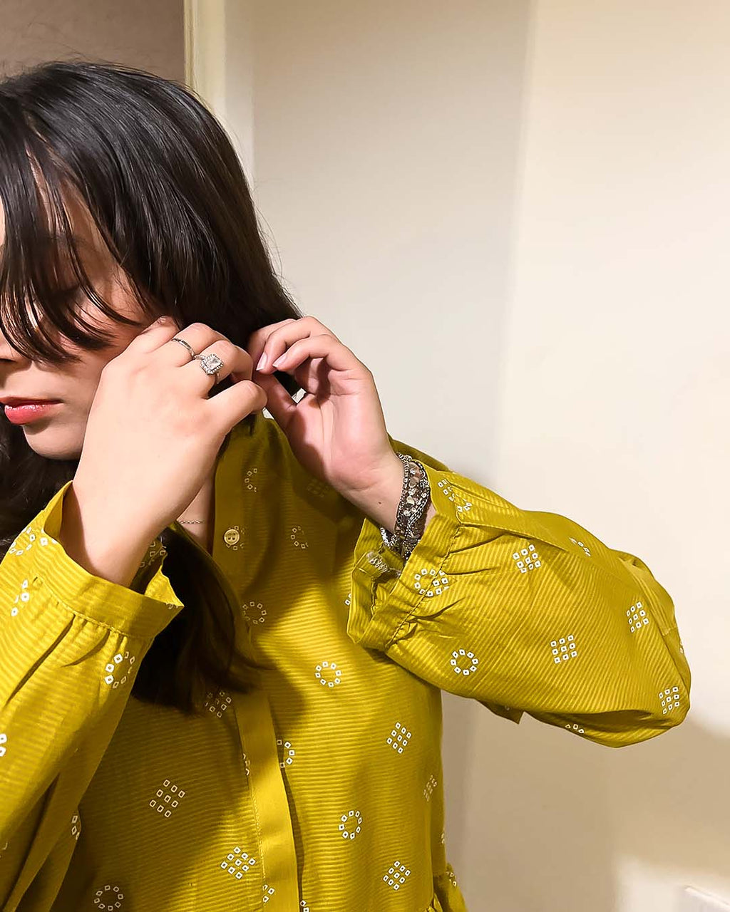 PISHWAS 2PC BLOCK PRINT - STITCHED