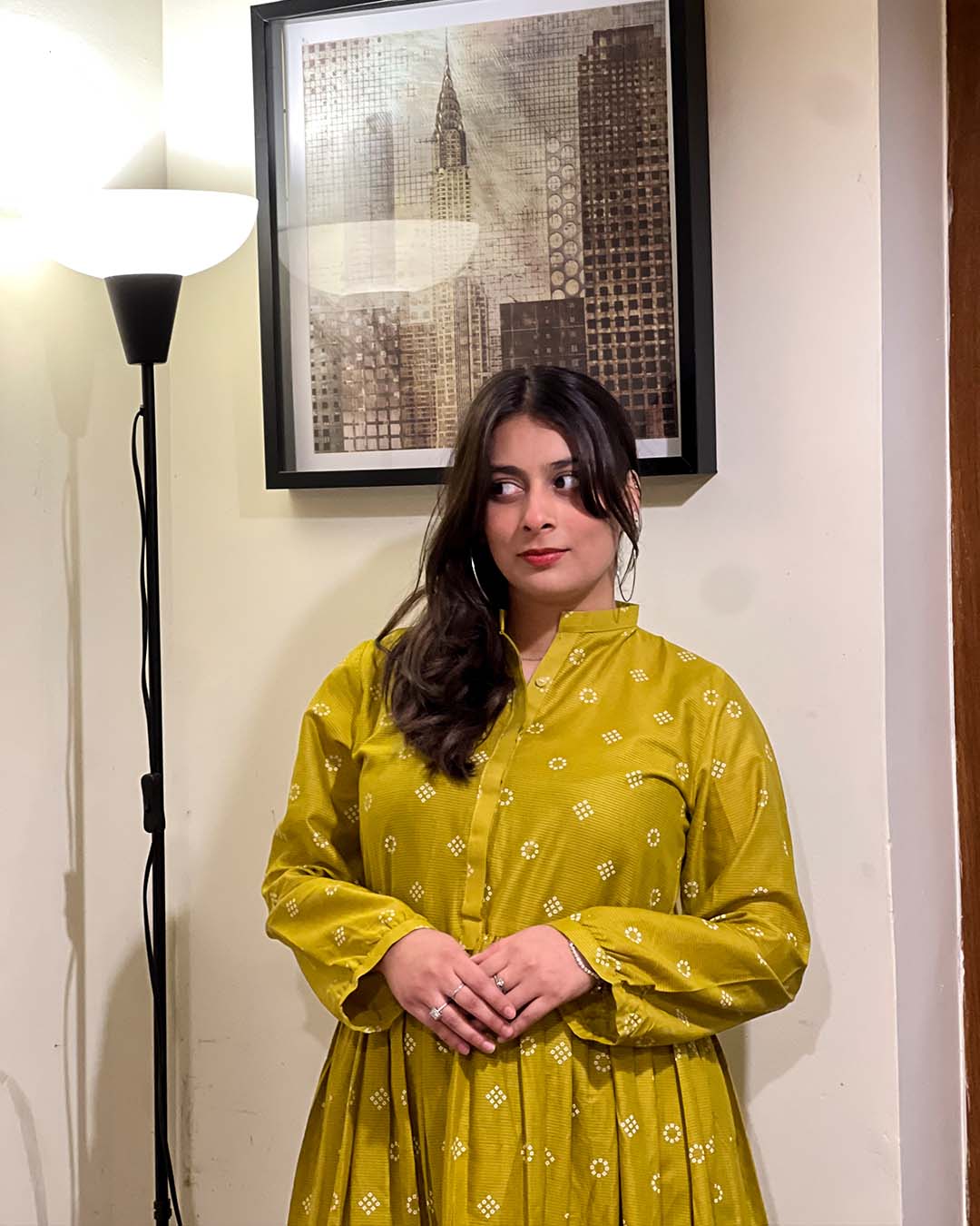 PISHWAS 2PC BLOCK PRINT - STITCHED