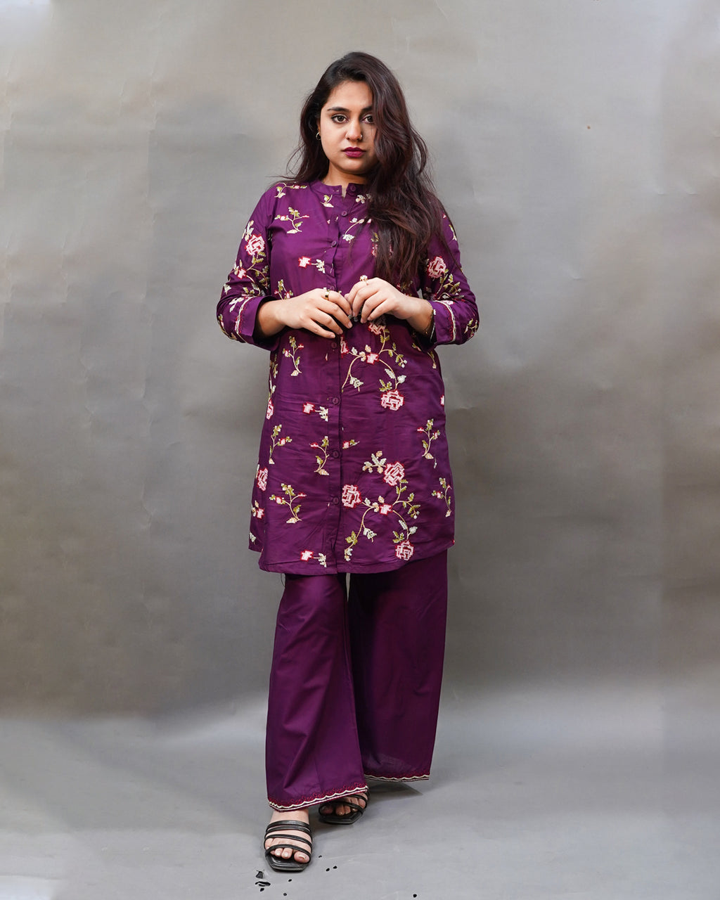 AUTUMN 2PC EMBROIDERED - STITCHED